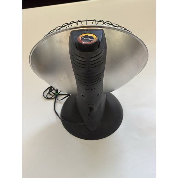 Presto Heat Dish Parabolic Electric Heater Plus FOOTLIGHT Portable Plug In READ - Picture 2 of 9